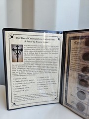 12 Bronze Coins Galienus Constantine & COA – Rise of Christianity in Rome ALBUM