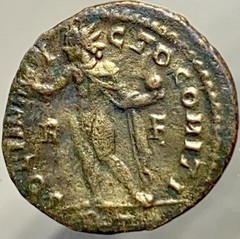 Ancient Roman Coin Emperor Licinius 313-318AD Soli Invicto Comiti Globe Genuine