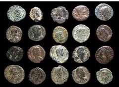 Lot of 20 Roman Imperial Bronze Coins – 3rd & 4th Century AD