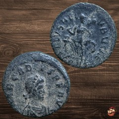 Arcadius coin (394-400) Constantinople mint SALVS REIPVBLICAE #T928