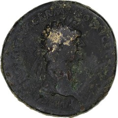[#1271683] Domitian, Sestertius, 90-91, Rome, Bronze, F, RIC:702
