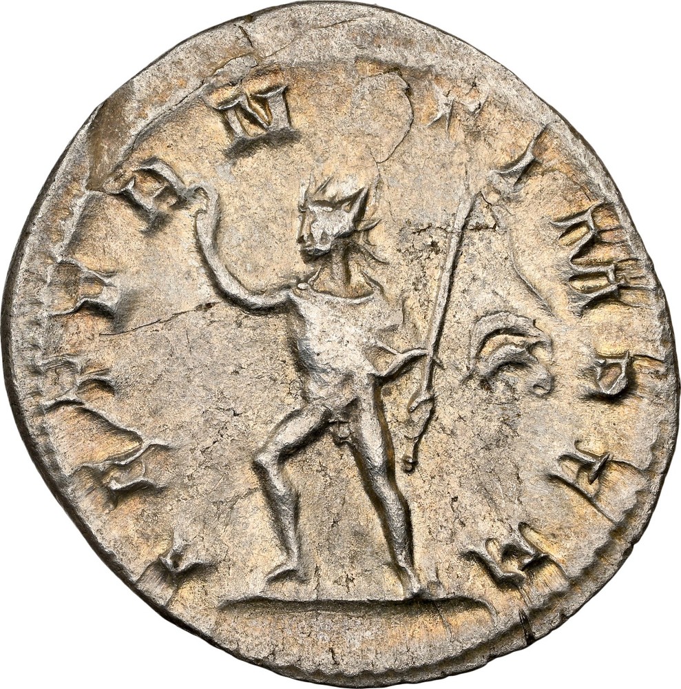 Roman Empire: Phillip II (AD 247-249) – Silver – Double Denarius – NGC CH XF