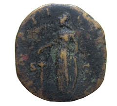 BRONZE SESTERTIUS. COMMODUS, 177-192 AD. ROME C. 179 AD. MINERVA REVERSE.