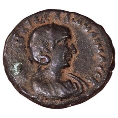 Roman Egypt Alexandria Salonina tetradrachm 254-268 AD Gallienus athena seated