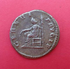 EMPRESS JULIA DOMNA Denarius RX Ceres seated VF/EF