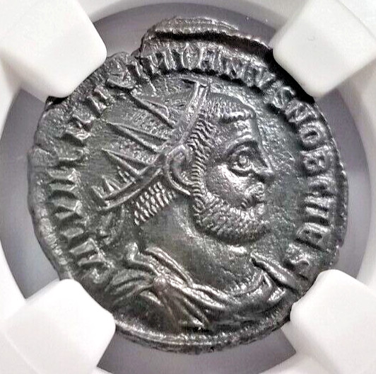 Galerius Roman Empire Tetrarchy Nummus NGC AU Coinage Reform Radiate Concordia