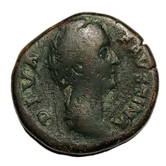 Roman Empire FAUSTINA SENIOR AE As 138-161 AD wife of Antoninus Pius SEAR 1271