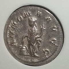 🔥 Philip I, Roman Empire AR Denarius, (244-249 AD) RIC-25c AU-55 Silver Sharp