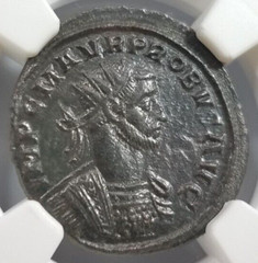 Probus Roman Empire NGC AU Aurelianianus Ancient Mars Victory Soldier Spear