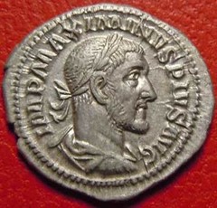 Maximinus I Thrax 236 AD Denarius Roman Victory LOOK !