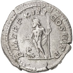 [#403589] Coin, Septimius Severus, Denarius, 205, Roma, AU, Silver, RIC:196