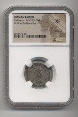Gallienus (253-68) Antoninianus XF NGC silvering [7038.1]