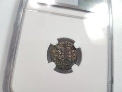 Constantine II Roman Empire BI Nummus AE3/4 NGC Ch AU Ancient Epfig Hoard Caesar