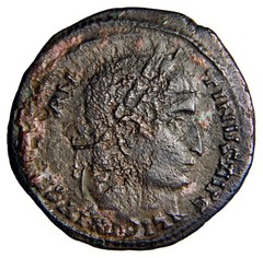VERY RARE ERROR Campgate Issue Struck on a Gloria Issue Constantine wCOA