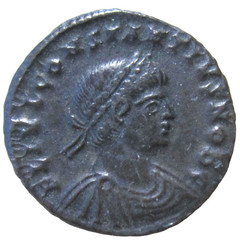 AE 3. CONSTANTIUS II AS CAESAR, 324-337 AD. CYZICUS MINT. TWO SOLDIERS REVERSE