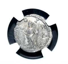 JULIA DOMNA, AD 193-217, AR DENARIUS, NGC CERTIFIED—-420—