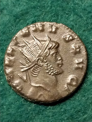 Ancient Roman Antoninianus, COA, Gallienus, Centaur, 253-268 AD, 20mm, 3.6gr