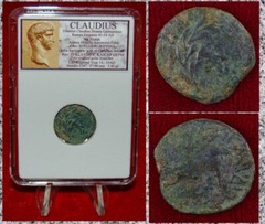Ancient Roman Empire Coin CLAUDIUS Judaea Mint By Antoninus Felix Jerusalem
