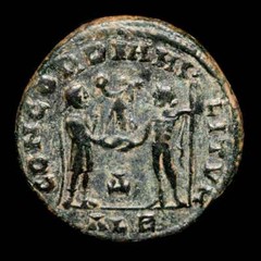 *Lucernae* Diocletian Radiate CONCORDIA MILITVM – Δ / ALE Alexandria 296 A.D.