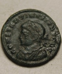 Constantine II Rare Rome mint mark genuine ancient Roman coin Laurel wreath