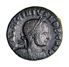 VERY RARE Constantine II caesar (317-337 A.D.) bronze follis R – S Arles Coin