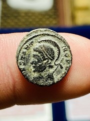 City Commemorative AE Mule-Nummus Trier AD 332-333, VRBS ROMA Reverse, **RARE**