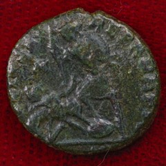 Ancient Roman Empire Coin CONSTANTIUS II Roman Soldier Spearing Fallen Horseman