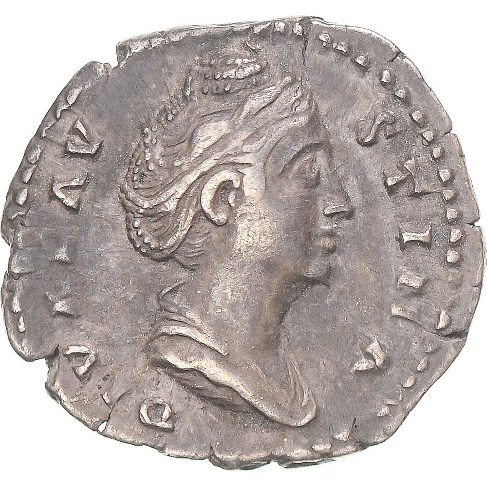 [#340016] Coin, Diva Faustina I, Denarius, 141, Rome, EF, Silver, RIC:382, A