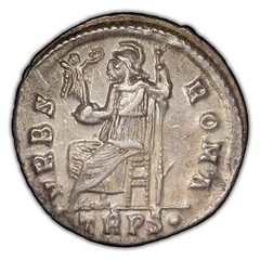 Ancient Rome AD 364-78 Valens Trier AR Siliqua Coin RIC #27e1 2.42g