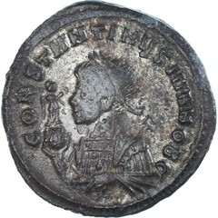 [#1173477] Coin, Constantine II, Follis, 320, Aquileia, VF, Bronze, RIC:45