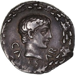[#1068219] Augustus, Denarius, 17 BC, Uncertain mint, Silver, NGC, VF(30-35), RI