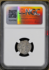 Roman Empire – Antoninus Pius AD 148 AR Denarius NGC XF “4th of 5 Good Emperors”