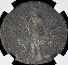 Emperor Domitian 81-96 AD AE As Genuine NGC Certified Ancient Roman Coin