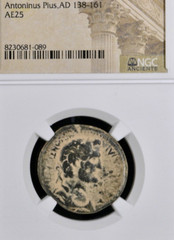 Authentic Antoninus Pius and Tyche Ancient Roman Coin 138AD-161AD NGC Genuine