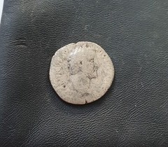 #k729# Roman silver denarius coin Antoninus Pius 148-149 AD