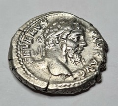 Ancient Rome Denarius SEPTIMIUS SEVERUS Silver LIBERALITAS VF Scarce #C36