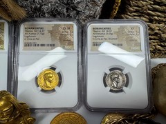 ROMAN EMPIRE TIBERIUS “3rd of 12 CAESARS” DENARIUS “JESUS PENNY” NGC XF