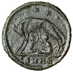 Rome City Commemorative “She-Wolf Suckling Twins” Heraclea Extremely Fine