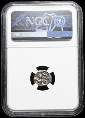 CELTIC GAUL, Aedui. 1st Century BC. Silver Quinarius, Horse, NGC VF