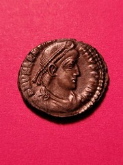 ROMAN EMPIRE VALENTINIAN AE3 367-375 AD SISCIA UNC 2.7g