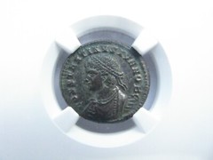 NGC AU, Constantine II as Caesar, AE 3, Cyzicus Mint, Campgate