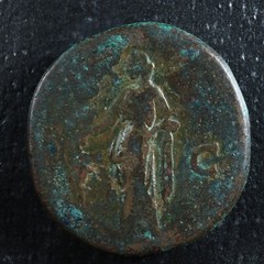 Faustina Major Sestertius 141 Rome RIC 1146Ac Pietas Sesterce Faustine