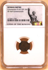 ROMAN EMPIRE Constantius II,AD 337-361 BI Half-Centenionalis
