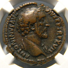 AD 138-161 Roman Empire coin Antoninus Pius NGC VERY FINE