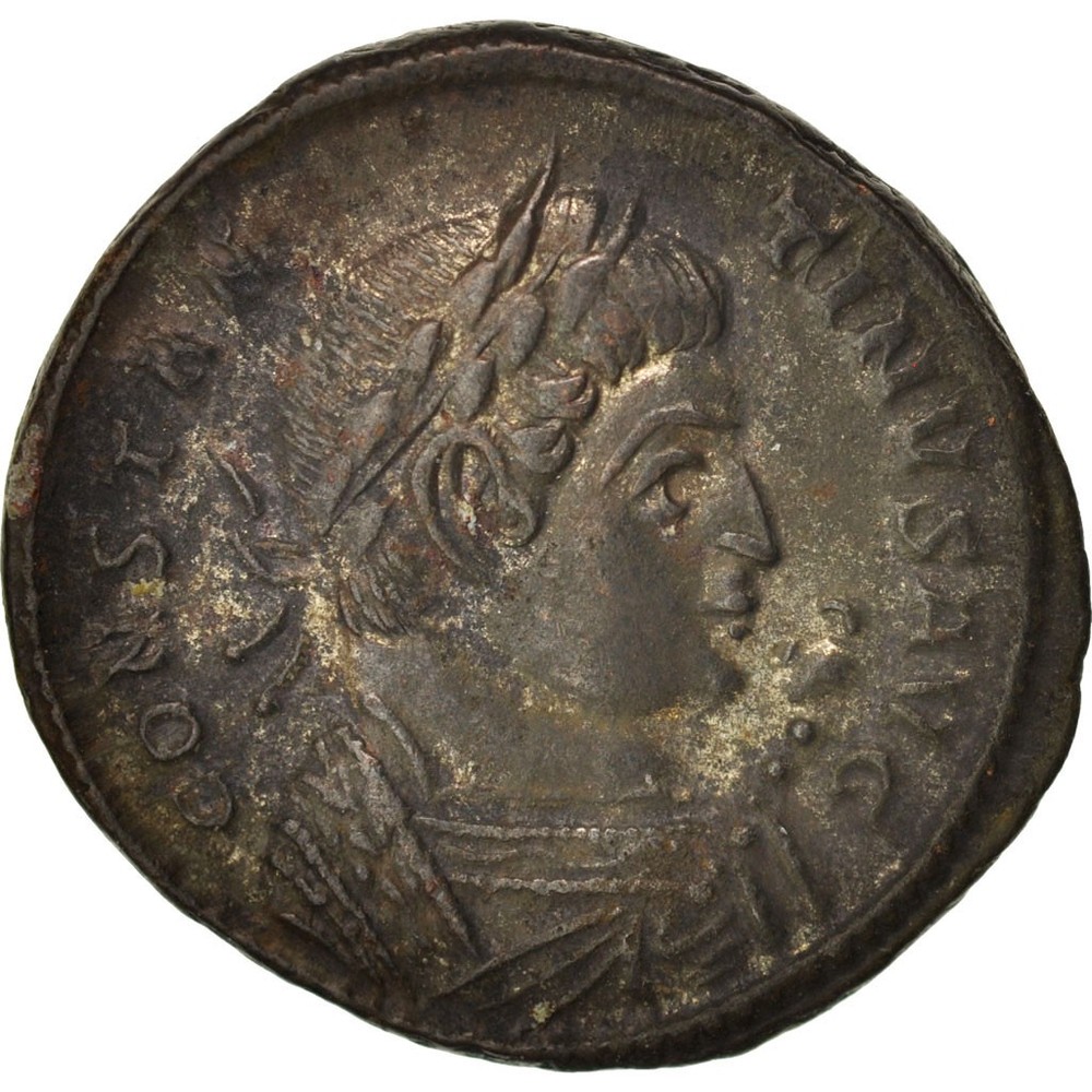 [#416986] Coin, Constantine I, Nummus, 322, Trier, AU, Copper, RIC:VII 342