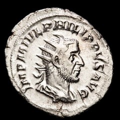*Lucernae* Philip I AR Antoninianus ROMAE AETERNAE Roma Rome 244-249 A.D.