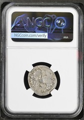 Roman Empire: Phillip II (AD 247-249) – Silver – Double Denarius – NGC CH XF