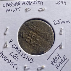 25BC-23BC Octavian Augustus P Carisius Leg Augusti Ancient Roman Very Rare Coin