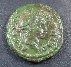 ELAGABALUS, MARCIANOPOLIS. ASSARION. TRIPOD OF APOLLO/SERPENT MAGNIFICENT PATINA