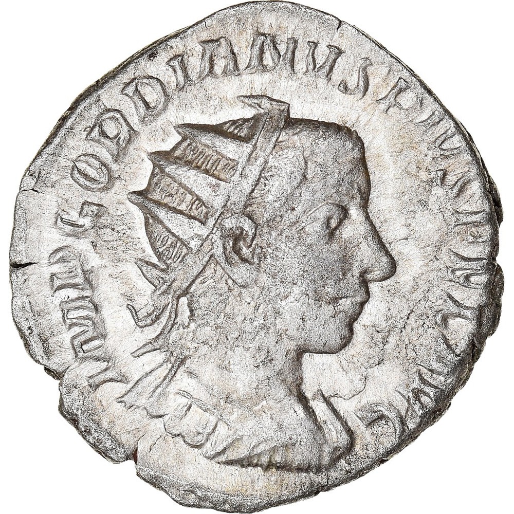 [#909407] Coin, Gordian III, Antoninianus, 242-244, Antioch, AU, Billon, RIC:210